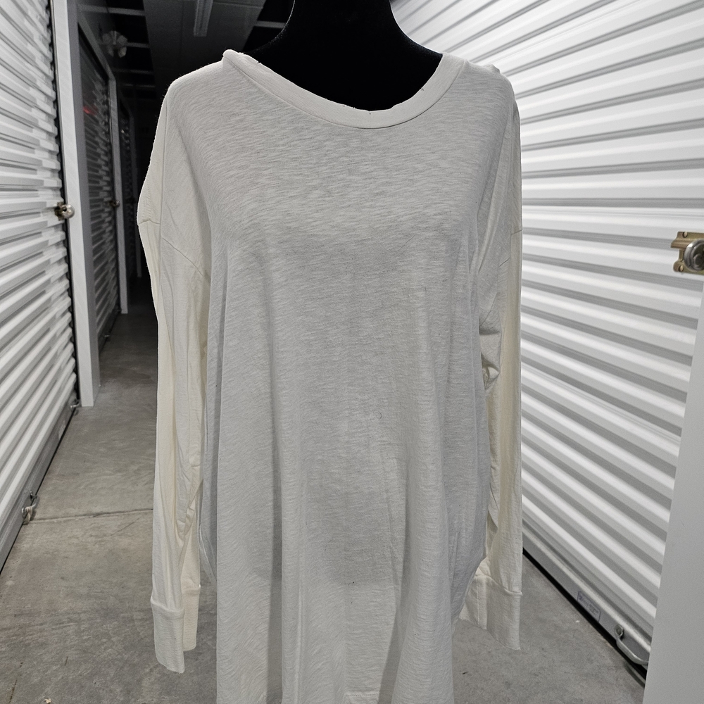 Aerie Cream Long Sleeve Top